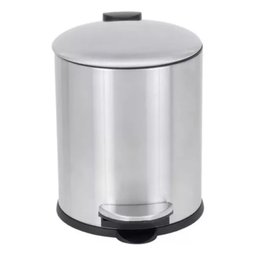 Lixeira Em Aço Inox Com Pedal 5l Banheiro Cozinha Mimo Style - 4