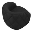Ver imagem 7 de Kit 2 Poltronas Decorativas Clarke PU Preto - Gran Belo