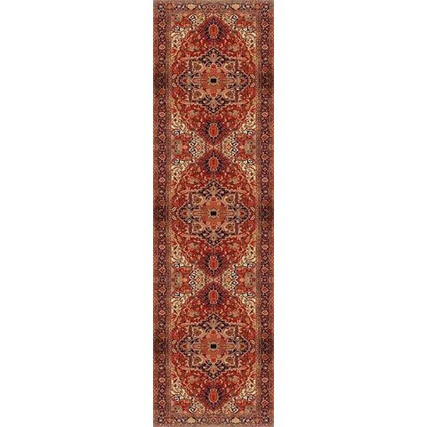 Tapete Passadeira Red Mandal para Corredor