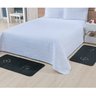 Kit de Tapete para Quarto 2 Peças Coroa Bordado Preto - 1