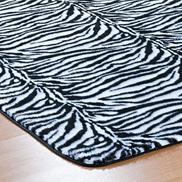 Tapete para Sala 2,20M x 1,33M Safari Zebra Antiderrapante - 2