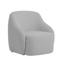 Ver imagem 1 de Poltrona Decorativa Vitta Pés Madeira Bouclé Cinza Claro - Nexta Casa