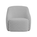 Ver imagem 7 de Poltrona Decorativa Vitta Pés Madeira Bouclé Cinza Claro - Nexta Casa