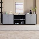 Ver imagem 5 de Armário para Escritório F5 4 Portas 2 Prateleiras MDP 240cm F5 Office