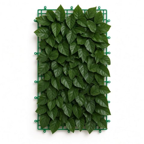 Muro Inglês Jardim Vertical Artificial Ficus Hera Verde 2m x 50cm Decoração de Parede - 4 Unidades