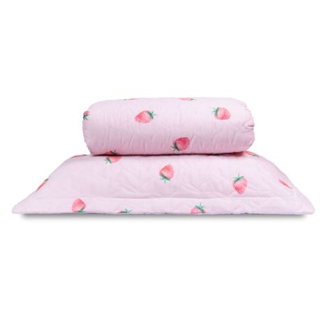 Cobre Leito Essencialle Solteiro 2 Peças Moranguinho