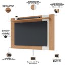 Ver imagem 4 de Rack para Sala Makai com Painel para Tv 70 Pol Lara C04 Freijó Off White Matte - Lyam Decor
