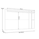 Ver imagem 6 de Rack para Sala Makai com Painel para Tv 70 Pol Lara C04 Freijó Off White Matte - Lyam Decor