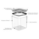 Ver imagem 2 de Pote Hermético Organizador 2,3 L Linha Block Natural ou
