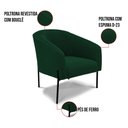Ver imagem 3 de Poltrona Decorativa Pé de Ferro Preto Stella Bouclê D03 - D’Rossi