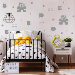 Kit de Adesivos Harry Potter - Prata - 1