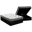 Ver imagem 1 de Cama Box Baú Queen: Colchão Espuma D33 Ortobom Light Saúde + Base CRC Courano Black(158x198)