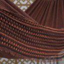 Ver imagem 2 de Rede de Dormir Jeans Mesclado Laranja com Preto