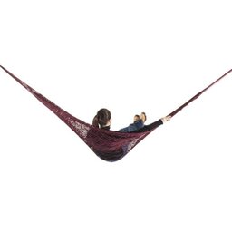 Rede de Dormir e Descanso Camping Nylon Impermeável Vinho - 1