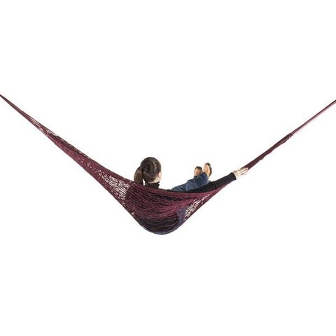 Rede de Dormir e Descanso Camping Nylon Impermeável Vinho