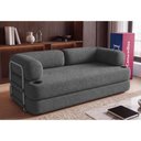Ver imagem 1 de Sofá Cama Orbe 1,90m Xpand Tech Tecido Boucle Cinza Escuro Cama Inbox