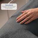 Ver imagem 5 de Sofá Cama Orbe 1,90m Xpand Tech Tecido Boucle Cinza Escuro Cama Inbox