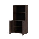 Ver imagem 4 de Armário Alto Estante com 02 Portas 161,5x80x42cm Wlae80 Nogal - Preto