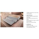 Ver imagem 4 de Cama Box Base c/2 Auxiliares Solteiro Universal Rústico Bordado White (88x188x32) - Paropas