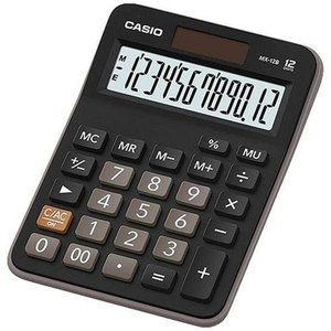 Calc. De Mesa, Visor Xl 12 Dig, Mu, Mem - Solar E Bateria - Mx-12b