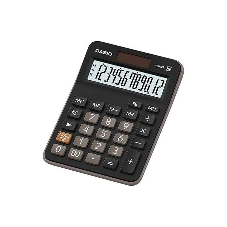 Calc. De Mesa, Visor Xl 12 Dig, Mu, Mem - Solar E Bateria - Mx-12b