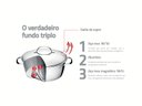 Ver imagem 4 de Caçarola rasa Tramontina Allegra Inox rasa Triplo 16cm 1,5 litros