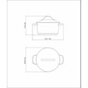 Ver imagem 3 de Caçarola rasa Tramontina Allegra Inox rasa Triplo 16cm 1,5 litros
