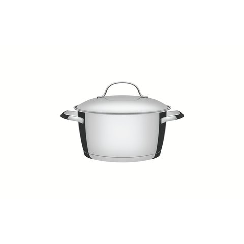 Caçarola rasa Tramontina Allegra Inox rasa Triplo 16cm 1,5 litros