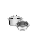 Ver imagem 1 de Cuscuzeira aço inox com fundo triplo 2 pç. Tramontina