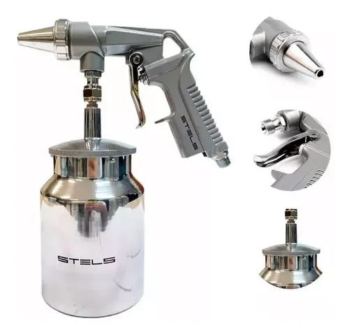 Ver imagem 2 de Stels Pistola para Jateamento de Area com Tanque Baixo