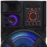Caixa Som Amplificada Bluetooth 1000W Rms 2 Sub Led Usb Bivolt Aca 1005 Titan + 2 Microfones KPM11 - 4