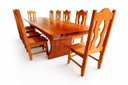 Ver imagem 3 de Conjunto Mesa Rústica Angelim Tampo (300cm X 85cm X 6cm) com 10 Cadeiras Rústicas de Madeira Maciça