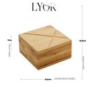 Ver imagem 7 de Saleiro Quadrado Bambu C/tampa 13cm X 13cm X 7cm