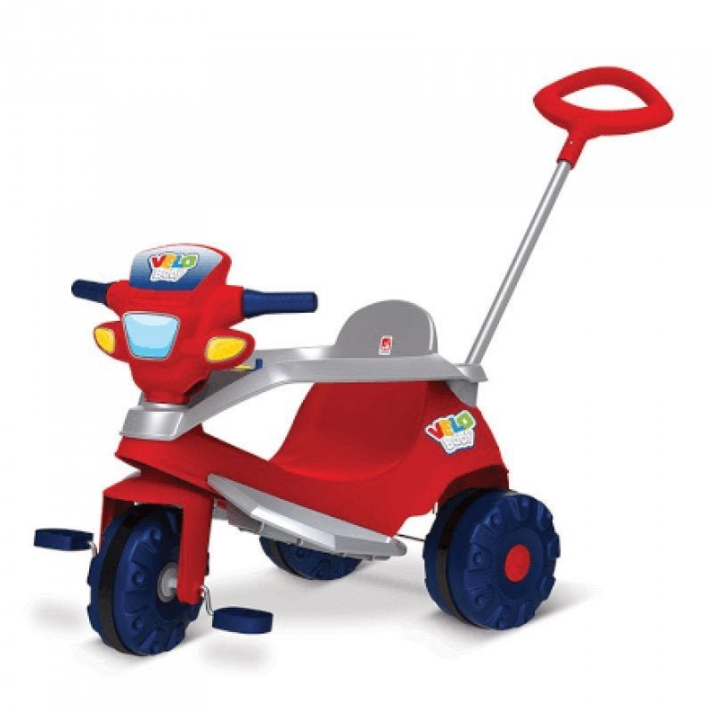 Triciclo Infantil Bandeirante Velobaby com Buzina Azul