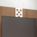 Ver imagem 2 de Painel para Tv Home Suspenso Form Castanho Off White – Hb Móveis