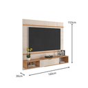 Ver imagem 5 de Painel para Tv até 65” Barcelona 1,60m Movelove em Mdp 15mm Painel Suspenso Sala de Estar Off