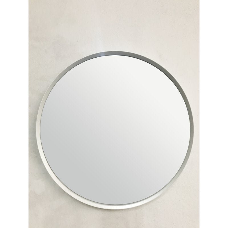 Espelho Decorativo Round - 50cm - Aro Branco - 1