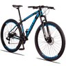 Bicicleta MTB Vega Aro 29 Quadro 15 Alumínio 24V Freio a Disco Preto Azul - Spaceline - 1