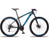 Bicicleta MTB Vega Aro 29 Quadro 15 Alumínio 24V Freio a Disco Preto Azul - Spaceline - 3