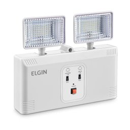 Luminária Luz De Emergência Led 2000 Lumens Power Line 2 Faróis Elgin - 2