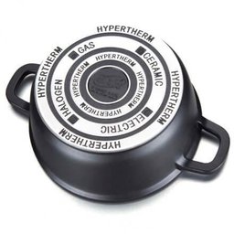 Panela com Revestimento em Cerâmica 18cm Preto - MTA - 3