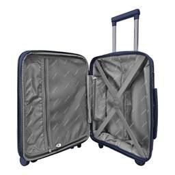 Mala de Viagem Tamanho Bordo 10kg em Polipropileno Cadeado Tsa Gladiador P2mb:azul Marinho - 4