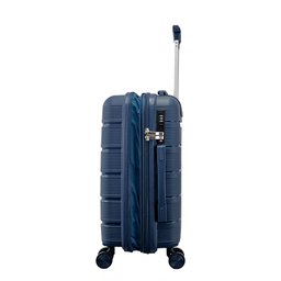 Mala de Viagem Tamanho Bordo 10kg em Polipropileno Cadeado Tsa Gladiador P2mb:azul Marinho - 3