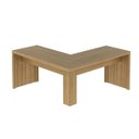 Ver imagem 3 de Mesa de Canto para Escritório Office Angular Me4116 Amêndoa