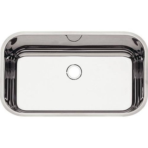 Cuba de embutir Tramontina Lavínia 56 BL em aço inox alto brilho 56x34 cm