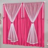 Cortina para Quarto de Meninas Bruna 2,00m x 1,80m Pink - 2
