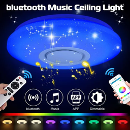 Painel Plafon Led 36W Musical Dimerizavel Bluetooth C/ Controle E App - 3