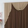 Cortina para Janela 2,00m X 1,80m Sophia Cáqui com Tabaco - 2
