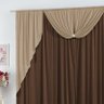 Cortina para Sala 3,00m x 2,50m Sophia Cáqui com Tabaco - 2