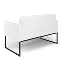 Ver imagem 5 de Sofá Namoradeira com 2 Poltronas Base Industrial Preto Marisa Corano